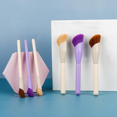 China New Makeup Brush Foundation Styles Travel Wholesale Wooden Vegan Makeup Brush Soft Dense Yue Hair Makeup Brush for sale