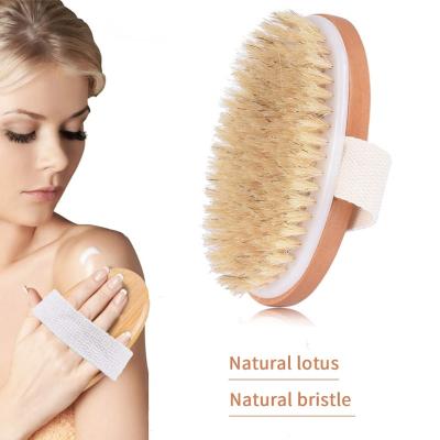 China Factory wholesale 100% vegan high quality natural eco-friendly wooden bristle boar whole body bathing brush for sale