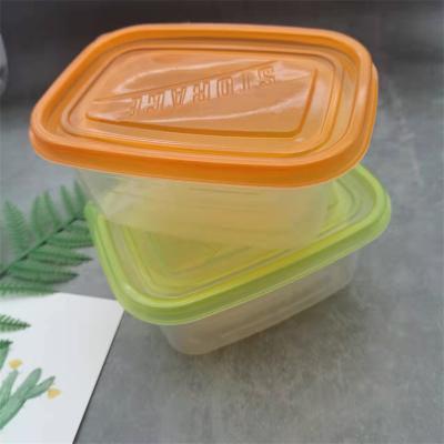 China Recycled Materials Plastic Cake Storage Box With Colorful Lid Use In Supermarket for sale