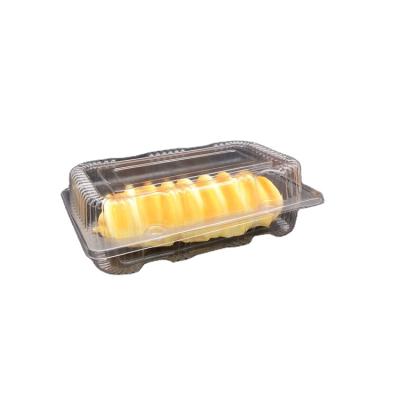 China Hot Sale Materials Clear Clamshell Blister Recycled Plastic Cake Packaging Box for sale