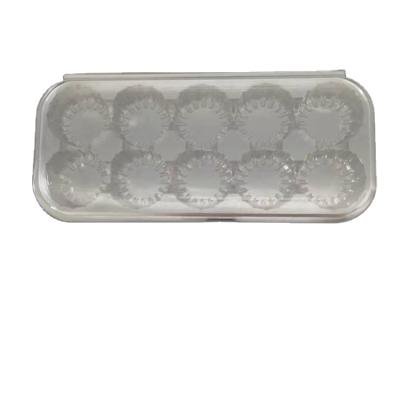 China Blister Buns Tray 10 Packs of Clear Transparent Disposable Plastic Blister Tray for Buns for sale