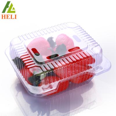 China Disposable Plastic Clamshell Packing Process Blister Strawberry Packing Box for sale