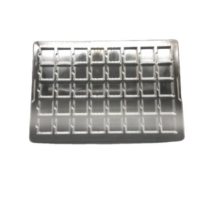 China Disposable Custom Clear Transparent Plastic Electronic Components Packing Blister Tray for sale