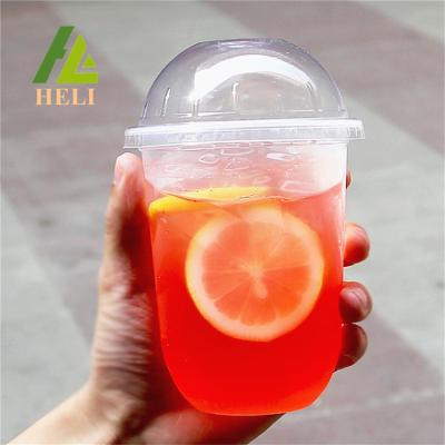 China Beverage 360ml 500ml 700ml U Shape Plastic Cup for sale