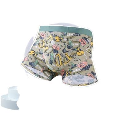 China Anti-Bacterial Mens Underwear boxers OEM Stretch Cotton Custom Logo Breathable Underwear Men Full print Briefs Boxer Trunks Plus Size Underwear for sale