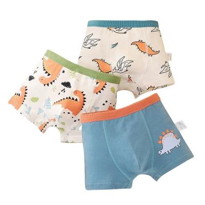 China Breathable Cool 4 Pcs Cute Cartoon 100% Cotton Boys Underwear 5A bacteriostasis Kids Children Panties Baby Briefs Breathable Boys Underwear for sale