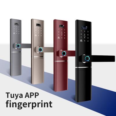 China pintu blue door electrica cerradura scam tarjeta de seguridad de kunci biometric fingerprint office tuya tooth door lock for home for sale