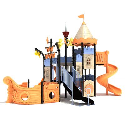 China Plastic Playground Pirate Ship Children Games Kids Play Outdoor Playground Equipment for sale