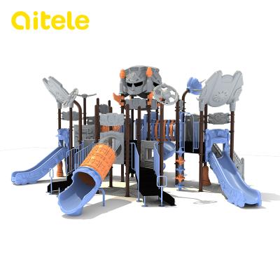 China Quality interstellar children china supplier amusement park craft slide outdoor playground equipment for sale