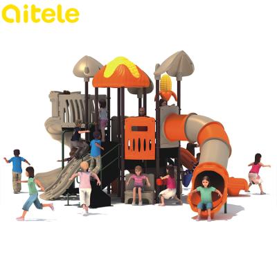 China Amusement Park Custom Kids Pe Outdoor Play Ground Equiptment With Slide for sale