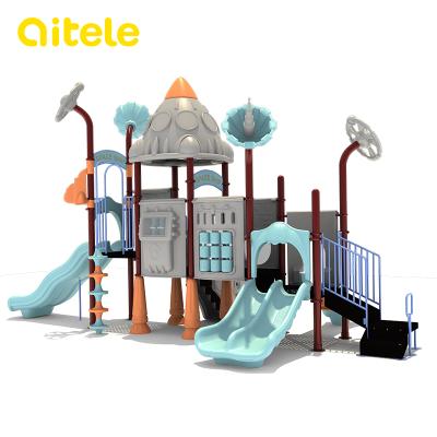 China Amusement Park Outdoor Adventure Craft Interstellar Kids Slide Playground Equipment for sale