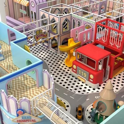 China galvanized pipe & LLDPE Commercial Center Kids Indoor Playground Equipment For Sale for sale