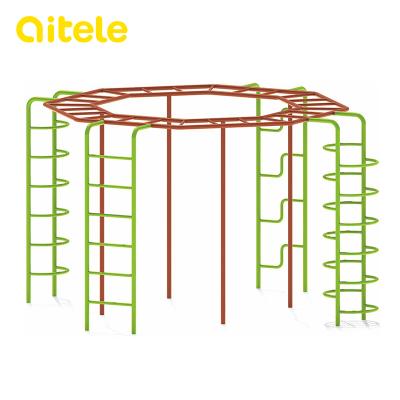 China galvanized pipe & LLDPE QITELE Park Structures Outdoor Playground Equipment for sale