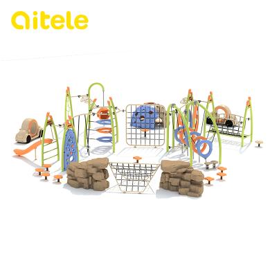 China 2-12 Sets New Design Rope Course Adventure Climbing Kids Playground for sale