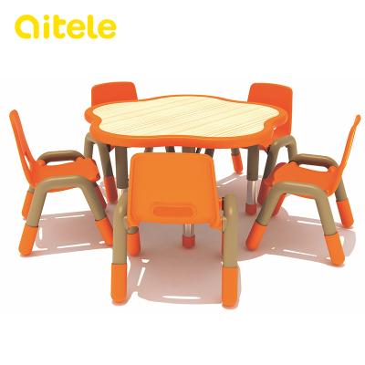 China Top Quality Modern Used Kindergarten Study Table And Chair Set for sale