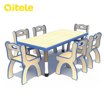 China Modern Fast Delivery Plastic Furniture Kids Study Table And Chair Set for sale