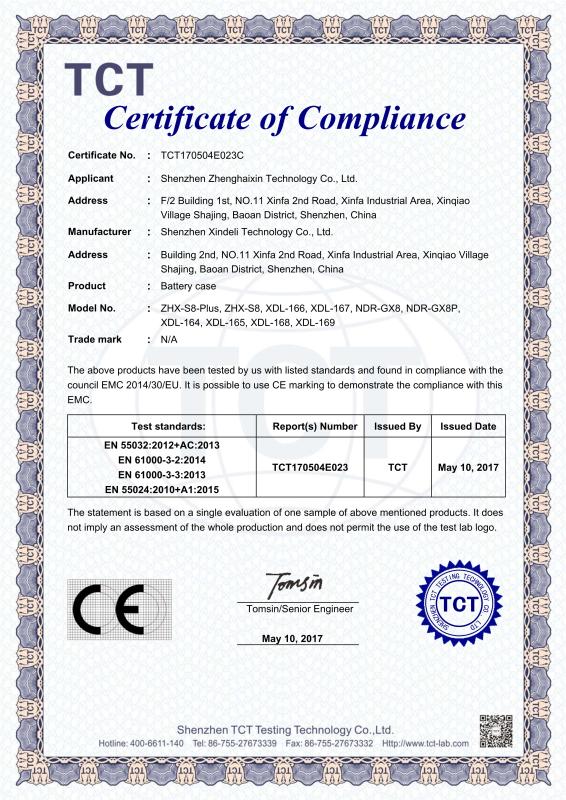 CE - Shenzhen Zhenghaixin Technology Co., Ltd.