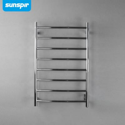 China Wholesale Stainless Steel Electric Towel Heater 8 Bar Wall Mount Plug In Bath Heated Towel Rails for sale