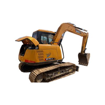 China Used Building\Agriculture\Construction well maintained china excavator Sanyy-75C with good condition for cheap sale for sale