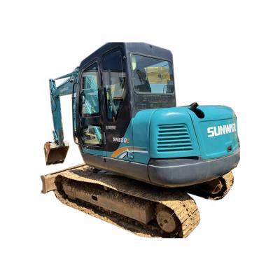 China Second hand building\agriculture\construction well maintained china excavator Sunwardd-80 with good condition for cheap sale for sale