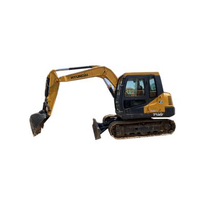 China Building\Agriculture\Construction Korea Brand Used 7 Ton Excavator Hyundaii-75 With High Load Moment For Cheap Sale for sale