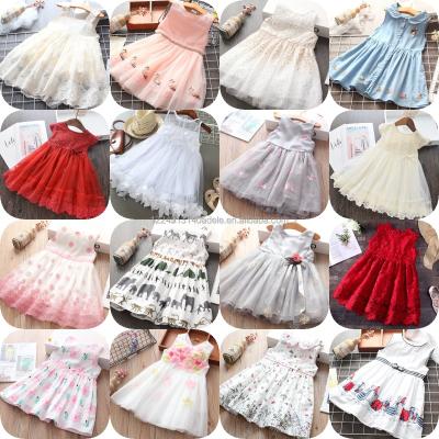 China Anti-wrinkle Summer Children Baby Clothes New Design Evening Wear Girl Dresses Baby's Causal Children's Princess Dress Cotton Dress for sale