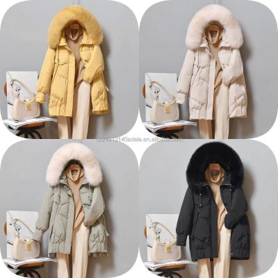 China Wholesale Waterproof Down Parka Jacket Women's Parkas Coats Keep Warm Long Women's Winter Coat Clothes Good Quality for sale