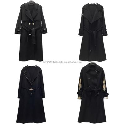 China Ladies Fleece Jacket Ladies Cashmere Overcoat Long Wool Blend Coat Winter Women Waterproof Good Quality Turn-Down Oversized Collar Coat for sale