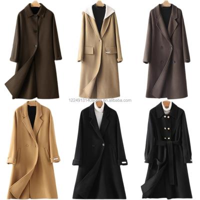 China 2021 hot sale European style raincoat women autumn and winter coat women's cashmere coat women's cashmere coat hot for sale