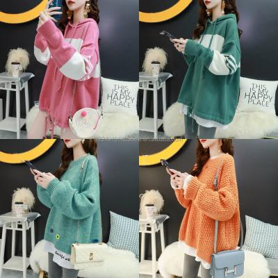 China Anti-wrinkle fancy ladies knit thick long sleeve pullover sweater women sweaters with high quality for sale