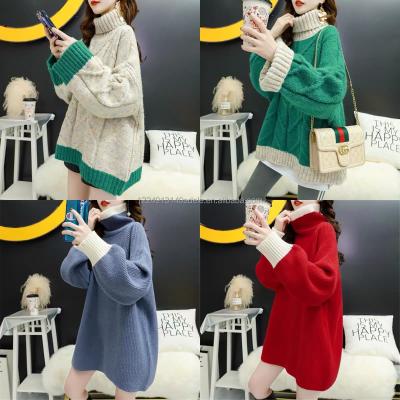 China Anti-Wrinkle Women's Pullover Thick Sweaters Causal Women Knitting Warm Winter Jumper Sweater Sweater for sale