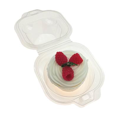 China Wholesale Disposable Plain Packaging Transparent Recyclable Cupcake Boxes for sale