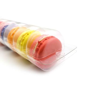 China 6 Disposable Transparent PET Macaroon Plastic Blister Tray Customize To Accept for sale