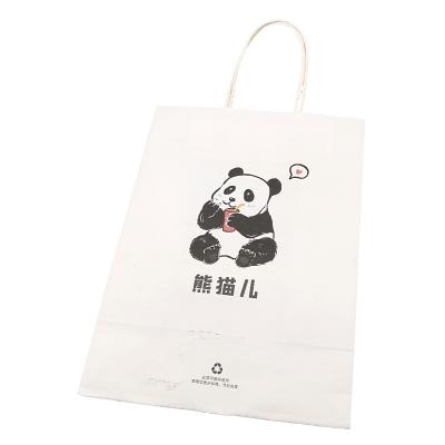 China Materials Originality Customization Panda Recycled Paper Bag For Food Doll And All Daily Things for sale