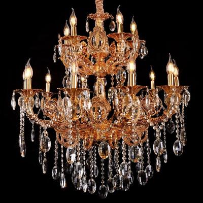 China EUROPEAN Customized Style Luxury Pendant Lights Indoor Villa Crystal Hotel Modern Decorative Chandelier for sale