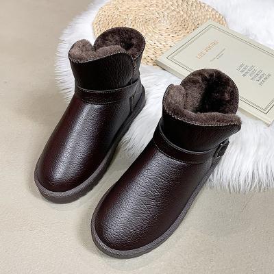 China CUSHIONING China New Styles Leather Ankle Boots Woman Snow Boots For Women for sale