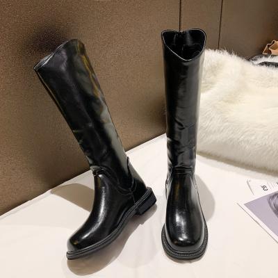 China 2020 Women's Knee High Boots Shiny Fur Thigh High Boots Light Ladies Knee High Boots for sale