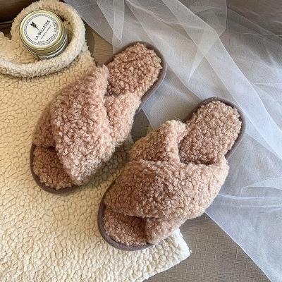 China Fashion Trend Comfortable Soft And Affordable Plush Sneaker Slippers Teddy Bear Ladies Slippers And Selection for sale