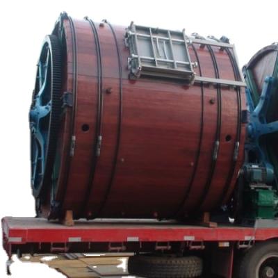 China 2M Leather Overload Wooden Drum Leaher Tannery Equipment D2.5M / Leather Re-tanning Drum for sale