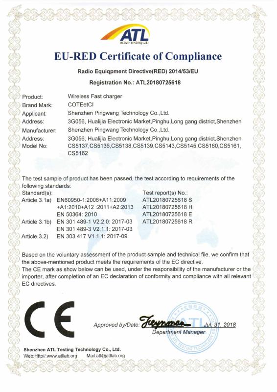 CE - Shenzhen Bought Trade Co., Ltd.