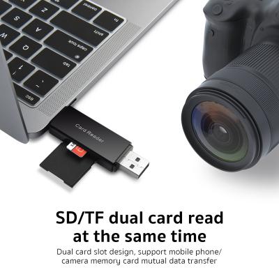 China Pro IUSB 2.0 Magnetic Card OTG SD&TF Card Reader USB Type-C Multifunctional Card Reader/Writter for Mobile and PC for sale