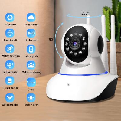 China 20M Baby Security Wireless Wiif Camera With Monitor HD Smart Bald Head Home Strong Shake Camera For Home Use for sale