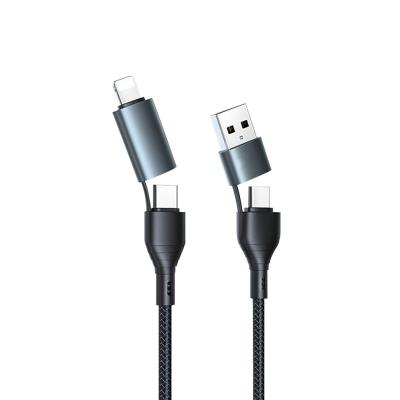 China Popular Hot Selling MP3/MP4 Player 4 In 1 Mobile Phone Charging USB Data Cables For Iphone Android Type C for sale