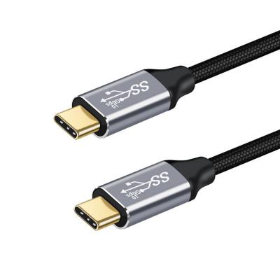 China 100W 10Gb fast charging type C 3.1 Gen2 10Gb 100W TV computer mobile phone 4K HD video transmission data fast charging cable for sale