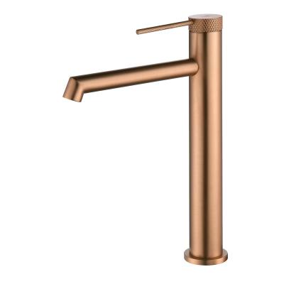 China 2022 Hot Selling Luxury Bathroom Basin Basin Faucets Brass Rose Gold Faucet Water Sink Mixers for sale