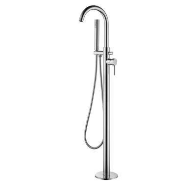 China With Slide Bar Freestanding Jasupi Swan Faucet Bath Shower Tub Faucet Water Mixer Taps for sale