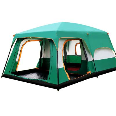 China Camouflage/field set manufacture 8 10 12 instant set up outdoor camping tents large people family waterproof cabin large for camping for sale