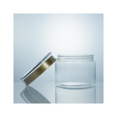 China Factory Hot Selling Plastic Medicine Jars With Clear Screw Cap Lids Jar Bottles for sale