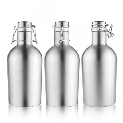 China Sustainable Large Capacity 1.5L Double Layer Vacuum Insulated Stainless Steel Beer Bottle Keep Beer Cold for sale