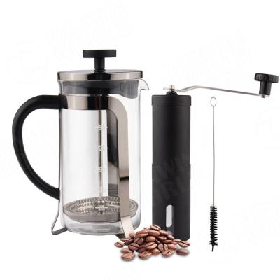 China Sustainable Modern Kitchen Take Care French Press Coffee Maker And Glass Coffee Maker Tea Maker For Cafe And Tea House Use for sale